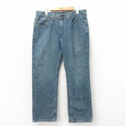 W35★古着 リーバイス Levis 559 ジーンズ メンズ コットン 紺 ネイビー デニム 25may21 中古 ボトムス ジーパン Gパン ロング パンツ