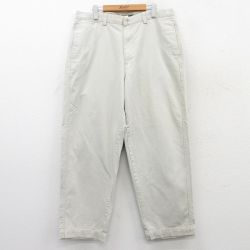 【50%OFF】W36★古着 ギャップ GAP パンツ メンズ 00年代 00s コットン 薄ベージュ カーキ 25may21 中古 ボトムス ロング