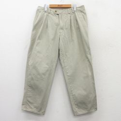 W36★古着 ビューグルボーイ パンツ メンズ 00年代 00s コットン ベージュ カーキ 25may21 中古 ボトムス ロング