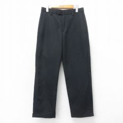 W30★古着 ドッカーズ スラックス パンツ メンズ 黒 ブラック 25may22 中古 ボトムス ロング