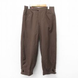 【20%OFF】W34★古着 パンツ メンズ 80年代 80s タロン こげ茶 ブラウン 25may22 中古 ボトムス ロング