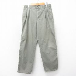 【50%OFF】W32★古着 ドッカーズ パンツ メンズ 90年代 90s コットン 緑系 グリーン 25may22 中古 ボトムス ロング