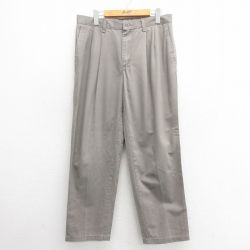W34★古着 リー Lee チノ パンツ チノパン メンズ コットン ベージュ カーキ 25may26 中古 ボトムス ロング