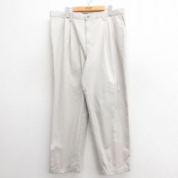 W38★古着 リー Lee チノ パンツ チノパン メンズ コットン 薄ベージュ カーキ 25may26 中古 ボトムス ロング