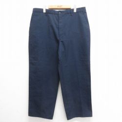 W38★古着 レッドキャップ ワーク パンツ メンズ 00年代 00s 紺 ネイビー 25may27 中古 ボトムス ロング