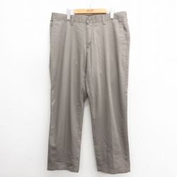 W38★古着 リー Lee パンツ メンズ コットン 濃緑 グリーン 25may27 中古 ボトムス ロング