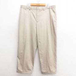【50%OFF】W37★古着 エルエルビーン LLBEAN パンツ メンズ コットン ベージュ カーキ 25may27 中古 ボトムス ロング