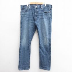 W39★古着 ラルフローレン Ralph Lauren ブランド ジーンズ メンズ ヒゲ 紺 ネイビー デニム 25may27 中古 ボトムス ジーパン Gパン ロング パンツ
