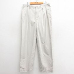 W34★古着 ラルフローレン Ralph Lauren ブランド チノ パンツ チノパン メンズ 90年代 90s ANDREW コットン 薄ベージュ カーキ 25may27 中古 ボトムス ロング