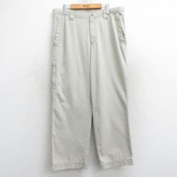 W36★古着 コロンビア COLUMBIA パンツ メンズ 00年代 00s オムニシールド ダック地 コットン 薄ベージュ カーキ 25may28 中古 ボトムス ロング