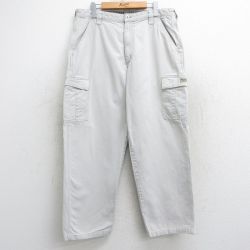 【50%OFF】W36★古着 ラングラー Wrangler カーゴ パンツ メンズ コットン 薄ベージュ系 カーキ 25may28 中古 ボトムス ロング