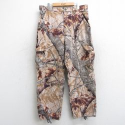 W36★古着 カーゴ パンツ メンズ OUTFITTERS コットン ベージュ系他 カーキ 迷彩 25may28 中古 ボトムス ロング