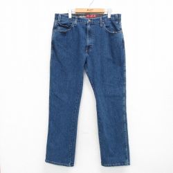 W36★古着 ディッキーズ Dickies ジーンズ メンズ 紺 ネイビー デニム 25may29 中古 ボトムス ジーパン Gパン ロング パンツ