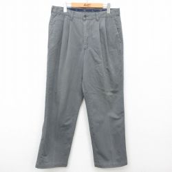 W34★古着 ドッカーズ パンツ メンズ 00年代 00s コットン USA製 グレー 25may30 中古 ボトムス ロング