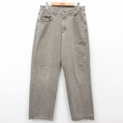 W33★古着 リー Lee ジーンズ メンズ 90年代 90s コットン USA製 ベージュ系 カーキ デニム 25may30 中古 ボトムス ジーパン Gパン ロング パンツ
