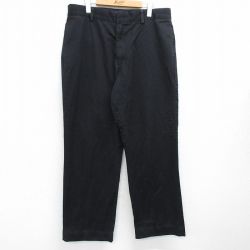 W36★古着 ドッカーズ パンツ メンズ コットン 黒 ブラック 25may30 中古 ボトムス ロング