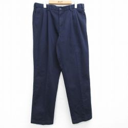 W36★古着 ドッカーズ パンツ メンズ 紺 ネイビー 25may30 中古 ボトムス ロング
