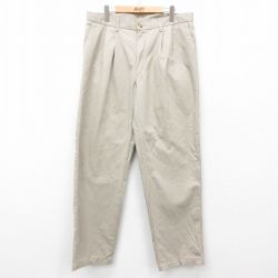 W35★古着 ラングラー Wrangler パンツ メンズ TIMBER CREEK コットン 薄ベージュ カーキ 25may31 中古 ボトムス ロング