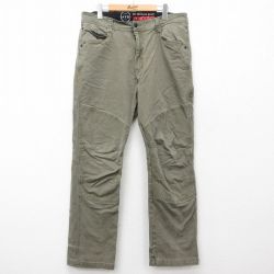 W36★古着 ラングラー Wrangler パンツ メンズ ATG ダブルニー 薄緑 グリーン 25may31 中古 ボトムス ロング