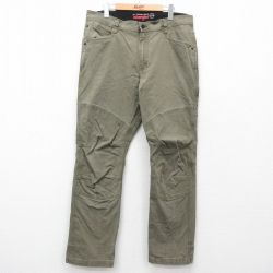 【20%OFF】W36★古着 ラングラー Wrangler パンツ メンズ ATG ダブルニー 薄緑 グリーン 25may31 中古 ボトムス ロング