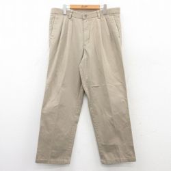 W37★古着 ドッカーズ パンツ メンズ コットン ベージュ カーキ 25jun02 中古 ボトムス ロング