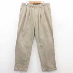 W36★古着 ドッカーズ パンツ メンズ コットン ベージュ カーキ 25jun02 中古 ボトムス ロング