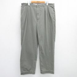 W39★古着 ラルフローレン Ralph Lauren ブランド チノ パンツ チノパン メンズ 90年代 90s ANDREW コットン 濃緑 グリーン 25jun04 中古 ボトムス ロング