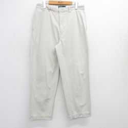 W33★古着 ラルフローレン Ralph Lauren ブランド チノ パンツ チノパン メンズ 90年代 90s PHILIP コットン 薄ベージュ カーキ 25jun04 中古 ボトムス ロング