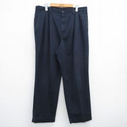 W37★古着 ドッカーズ パンツ メンズ 00年代 00s コットン 紺 ネイビー 25jun04 中古 ボトムス ロング