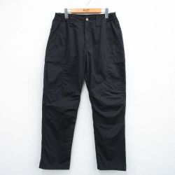 【20%OFF】W32★古着 カーゴ パンツ メンズ リップストップ 黒 ブラック 25jun04 中古 ボトムス ロング
