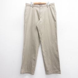 W36★古着 ドッカーズ パンツ メンズ コットン ベージュ カーキ 25jun04 中古 ボトムス ロング