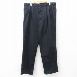 W37★古着 ドッカーズ パンツ メンズ 濃紺 ネイビー 25jun05 中古 ボトムス ロング