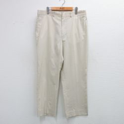 W37★古着 HAGGAR パンツ メンズ 80年代 80s USA製 タロン 薄ベージュ カーキ 25jun11 中古 ボトムス ロング