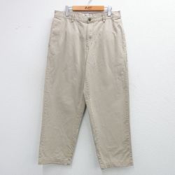 【20%OFF】W35★古着 オールドネイビー OLD NAVY パンツ メンズ 00年代 00s コットン ベージュ カーキ 25jun11 中古 ボトムス ロング