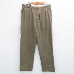 W36★古着 ラルフローレン Ralph Lauren ブランド チノ パンツ チノパン メンズ 90年代 90s コットン 茶系 ブラウン 25jun12 中古 ボトムス ロング