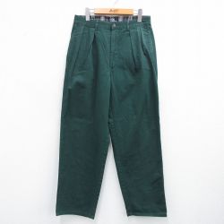 W31★古着 ラルフローレン Ralph Lauren ブランド チノ パンツ チノパン メンズ 90年代 90s ゴルフ コットン USA製 緑 グリーン 【spe】 25jun12 中古 ボトムス ロング