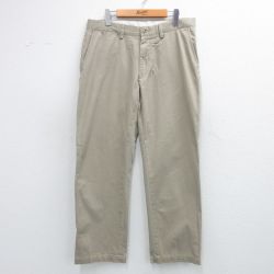 W34★古着 ラルフローレン Ralph Lauren ブランド パンツ メンズ コットン ベージュ カーキ 25jun12 中古 ボトムス ロング