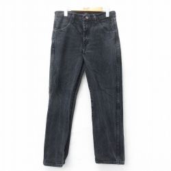 【20%OFF】W31★古着 ラスラー ジーンズ メンズ コットン 黒 ブラック デニム 25jun12 中古 ボトムス ジーパン Gパン ロング パンツ