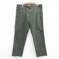 W38★古着 ギャップ GAP パンツ メンズ 濃緑系 グリーン 25jun14 中古 ボトムス ロング