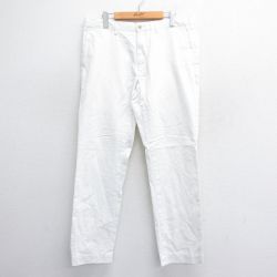 W36★古着 ラルフローレン Ralph Lauren ブランド パンツ メンズ 90年代 90s コットン 白 ホワイト 25jun14 中古 ボトムス ロング