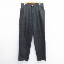 W32★古着 ピューリタン パンツ メンズ 00年代 00s コットン 黒 ブラック 25jun14 中古 ボトムス ロング