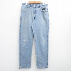 【50%OFF】W34★古着 ハーレーダビッドソン Harley Davidson ジーンズ メンズ 00年代 00s コットン USA製 薄紺 ネイビー デニム 25jun16 中古 ボトムス ジーパン Gパン ロング パンツ