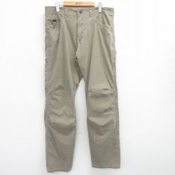 W35★古着 クール KUHL パンツ メンズダック地 ベージュ系 カーキ 25jun16 中古 メンズ ボトムス ロング