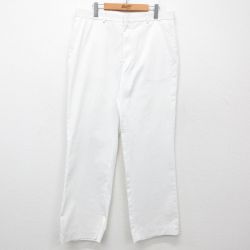 W36★古着 スラックス パンツ メンズ 80年代 80s タロン 白 ホワイト 25jun16 中古 ボトムス ロング