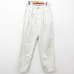 W32★古着 ドッカーズ チノ パンツ チノパン メンズ 00年代 00s コットン 薄ベージュ系 カーキ 25jun16 中古 ボトムス ロング