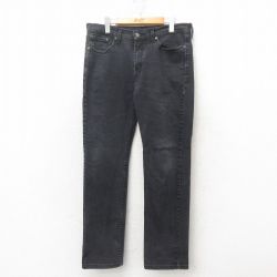 W34★古着 リーバイス Levis 514 ジーンズ メンズ 黒 ブラック デニム 25jun16 中古 ボトムス ジーパン Gパン ロング パンツ