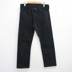 W34★古着 リーバイス Levis 513 ジーンズ メンズ 黒 ブラック デニム 25jun18 中古 ボトムス ジーパン Gパン ロング パンツ