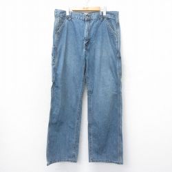 W37★古着 リーバイス Levis ペインター パンツ メンズ コットン 紺 ネイビー デニム 25jun19 中古 ボトムス ロング