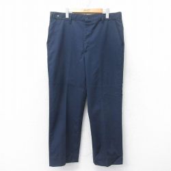 W38★古着 ワーク パンツ メンズ 90年代 90s USA製 紺 ネイビー 【spe】 25jun19 中古 ボトムス ロング