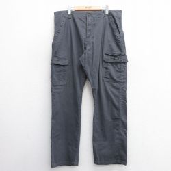 【50%OFF】W39★古着 ラングラー Wrangler カーゴ パンツ メンズ 大きいサイズ 濃グレー 25jun20 中古 ボトムス ロング